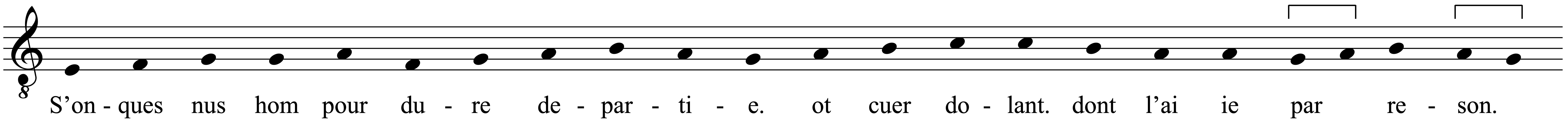 Work musical notation